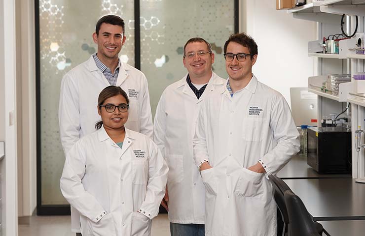 Jonathan Flak lab team including four scientists